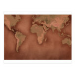 old world map post cards
