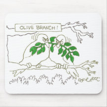 Olive branch! mousepads