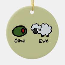 Olive Ewe Ornament