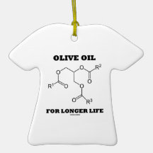 Olive Oil For Longer Life (Molecule) Ornament