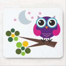 oliver, the owl mouse pad