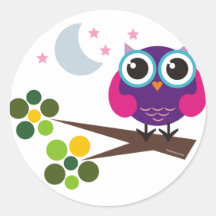 oliver, the owl sticker