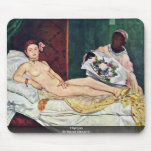 Olympia By Manet Edouard Mouse Pad