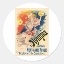 Olympia Round Sticker
