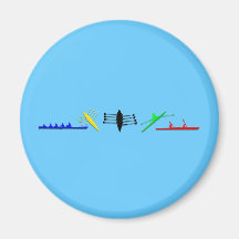 Olympian Mens Athlete Rowing Womens Sports Refrigerator Magnet