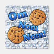 Om Nom Nom, Meme Love Cookies Fridge Magnets