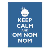 Om Nom Nom Post Card