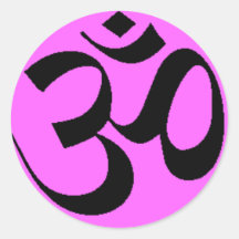 OM - SANSCRIT FOR PEACE STICKERS