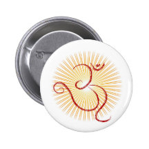 OM symbol Pinback Button