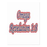 Omega Revelation 1:8 Postcard