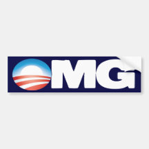 OMG Anti Obama Bumper Sticker