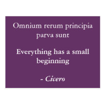 Omnium rerum principia post cards