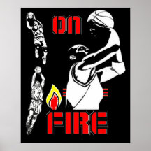 On Fire - Basketball - poster