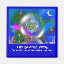 On Secret Pond Magnet