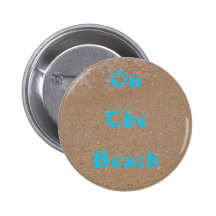 On  The Beach Summer Button
