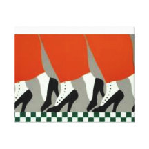 On the Go "Heels" Print Stretched Canvas Prints