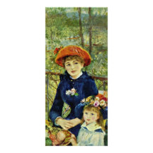 On The Terrace,  By Pierre-Auguste Renoir Full Color Rack Card
