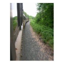 On The Train Postcard