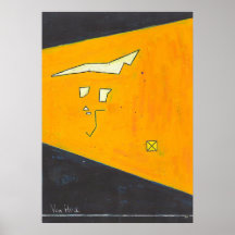 on yellow ground print