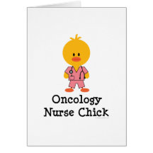 Oncology Nurse Chick Greeting Card