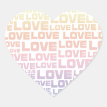 One Heart Big Love Sticker