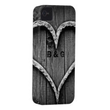 One Heart One Love iPhone 4 Case-Mate Cases