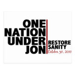one nation under jon (stewart) postcard