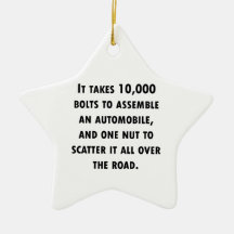 One Nut Christmas Ornaments