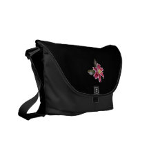 One Stargazer Lily Messenger Bag