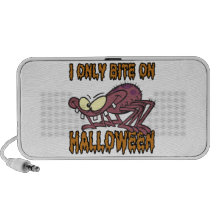 only bite on halloween silly spider cartoon iPod speaker