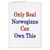Only Real Norwegians Can Own This Cards