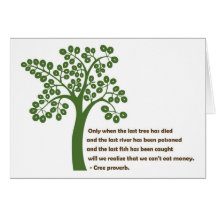 Only When The Last Tree Card