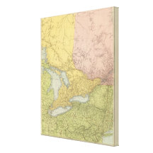 Ontario, Quebec Stretched Canvas Print