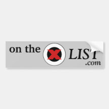 OnTheXList Bumper Sticker