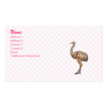Onyx Ostrich Business Cards