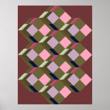 Op-Art (optical geometrical art) Poster