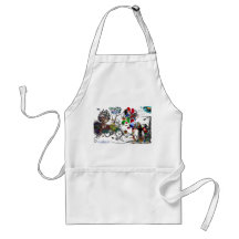 Open Microphone Music VIP Digital Collage Apron