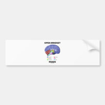 Open Mindset Inside (Anatomical Brain) Bumper Sticker