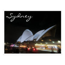 opera house vivid white postcard