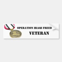 Operation Iraqi Freedom Veteran Bumper Sticker
