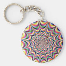 optical illusion keyring keychains