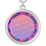 optical illusion photo frame personalised necklace