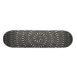 Optical Swirl Colorable Design Skate Board