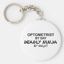 Optometrist Deadly Ninja by Night Keychain
