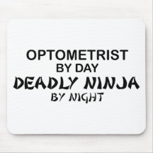 Optometrist Deadly Ninja by Night Mousemat
