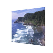 OR, Oregon Coast, Heceta Head Lighthouse, on Gallery Wrap Canvas