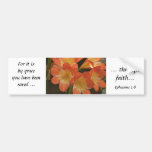 Orange Amaryllis Bumper Stickers