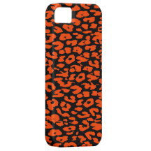 Orange and Black Leopard Print Skin