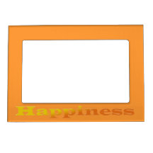 Orange and Yellow Happiness Magnetic Picture Frames