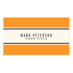 Orange border modern stylish professional business cards